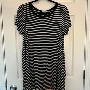 Striped t-shirt dress